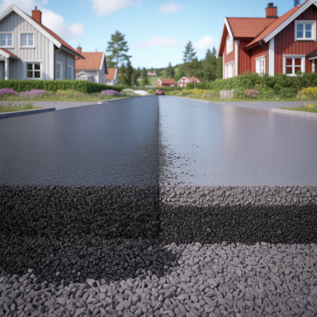 3.Vad ar skillnaden mellan tung och latt asfaltbelaggning