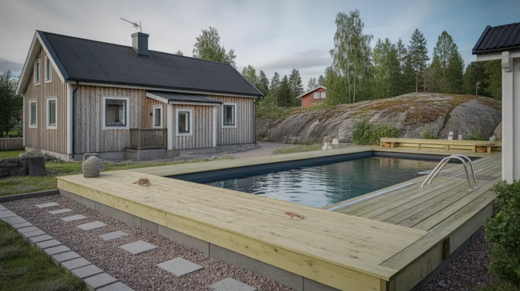 ny altan med integrerat poold ck i r nninge salem