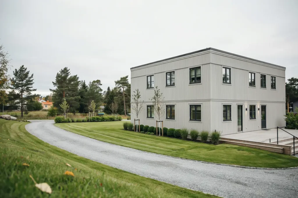markberedning och finplanering f r nybyggd villa i r nninge