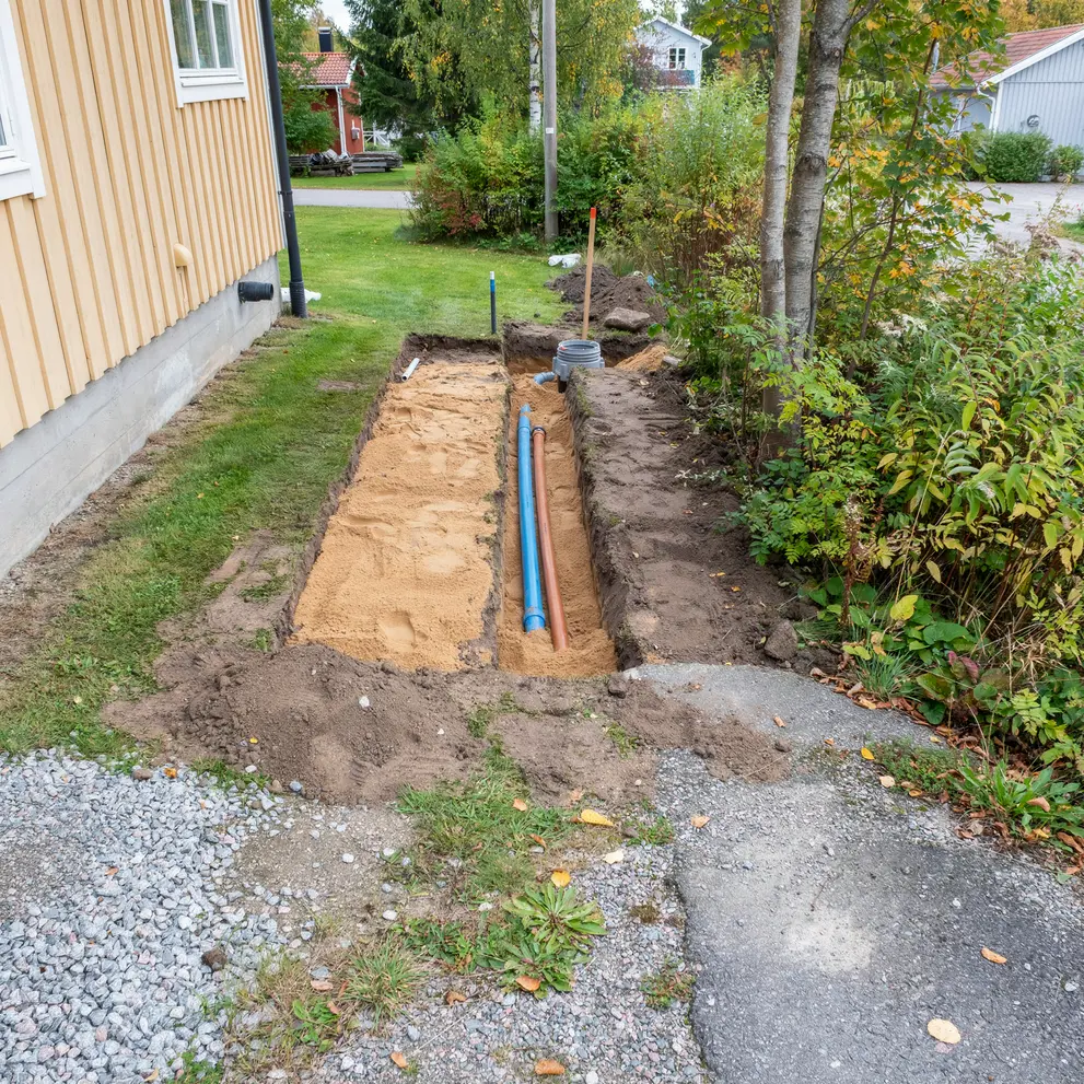 koppla kommunalt vatten avlopp salem ronninge stockholm